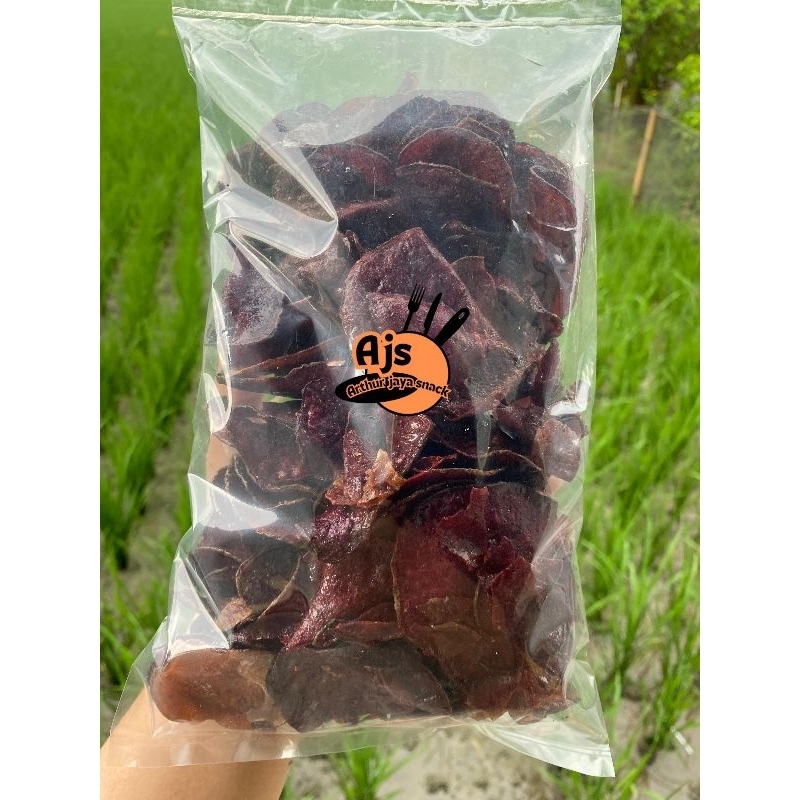 

KERIPIK UBI UNGU KRISPI MANIS TELO UNGU 100GRAM