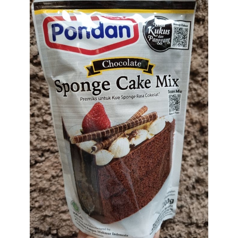 

Pondan Sponge Cake Mix Rasa Chocolate Kemasan 200 Gram