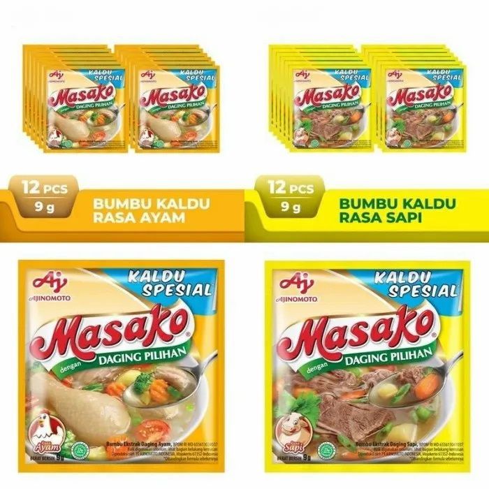 

Masako ayam & sapi 1 renteng 12pcs