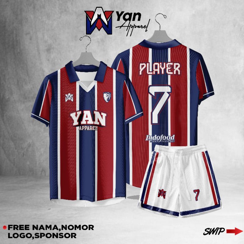 Jersey futsal Full Printing Bebas Custom Design ( Bisa Satuan )