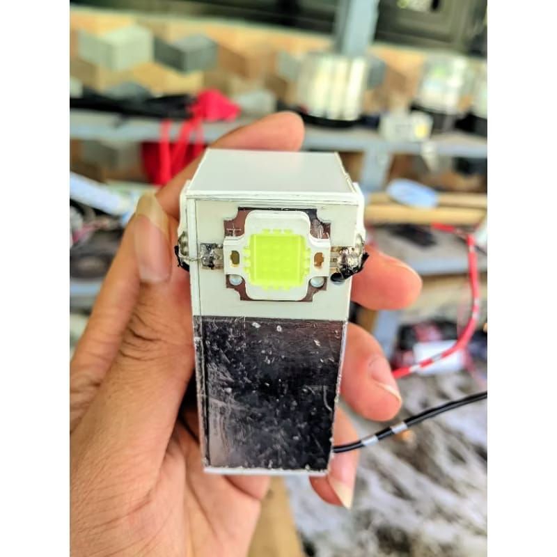 ISI LAMPU ROTARI RAKITAN (LAMPU SAJA) 4 LED HPL 12/24 VOLT PENGGANTI LAMPU ROTARI