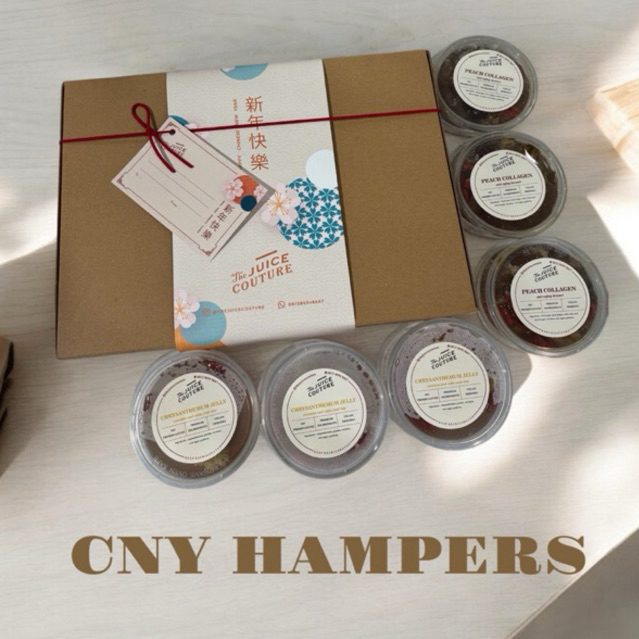 

CNY HAMPERS DESSERT BOX (Peach Collagen & Chrysanthemum Pudding)