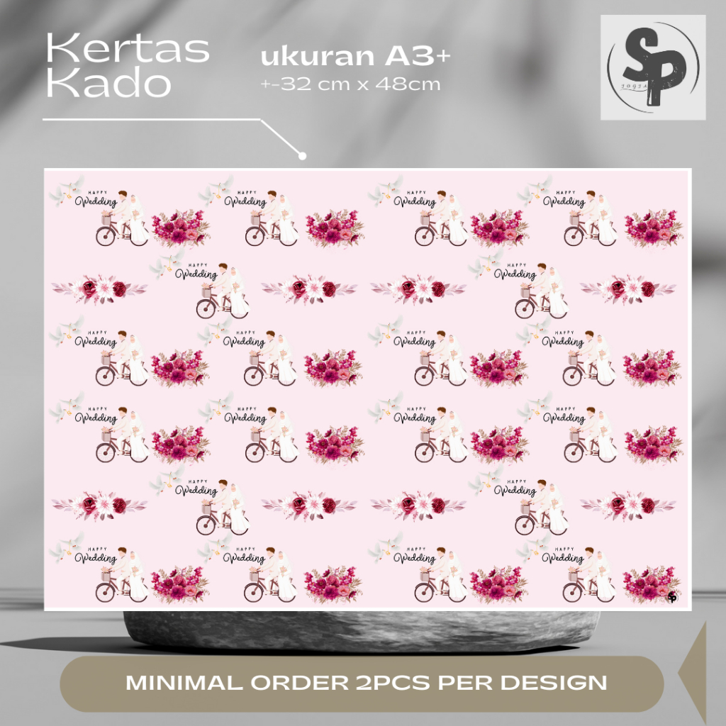 

Kertas Kado Happy Wedding