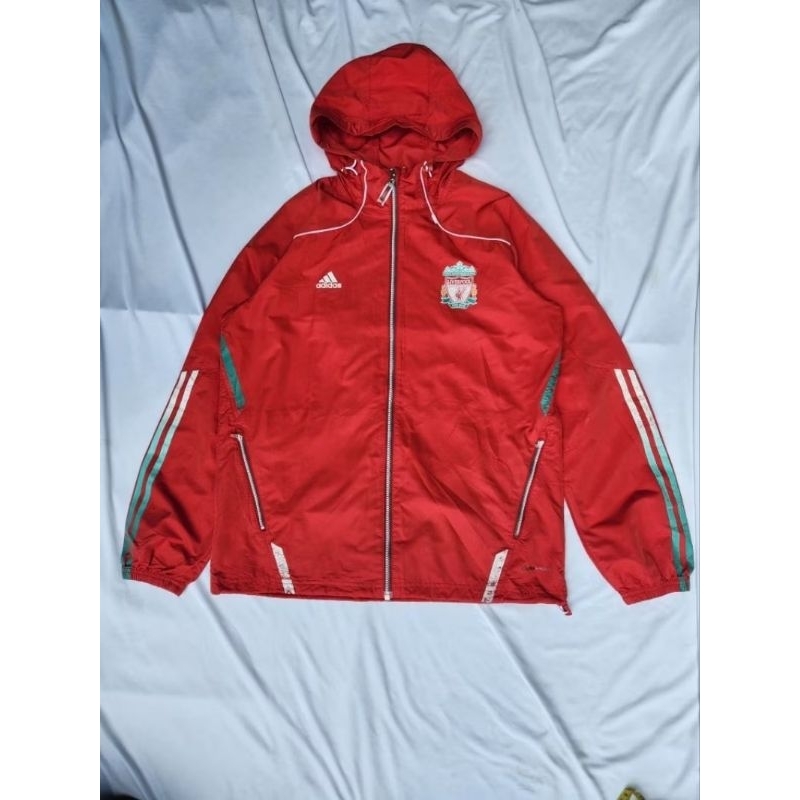 Jaket Outdoor Parasut ADIDAS x LIVERPOOL Original Pria Wanita Second Murah Viral