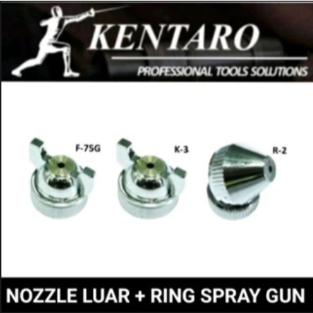 nozzle luar + ring spray gun kentaro Japan quality