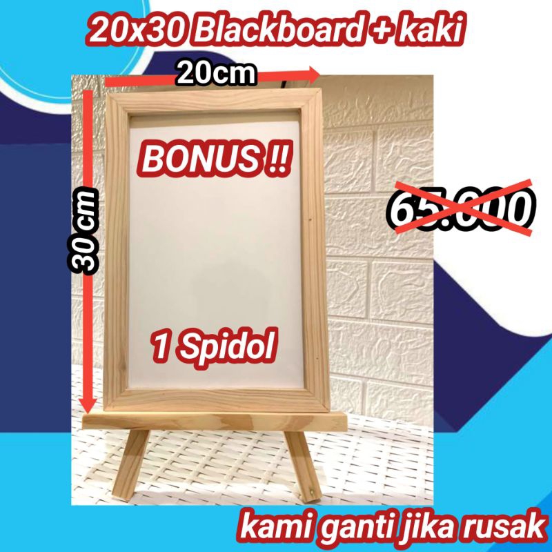 

Papan Tulis Whiteboard 20x30cm + Stand (gratis spidol hitam) | Papan Tulis Spidol
