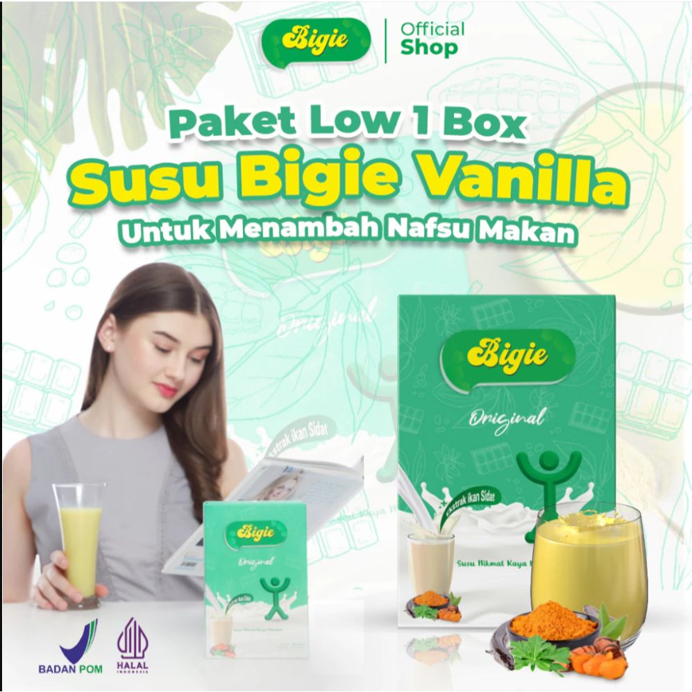 

BIGIE Susu Penggemuk Badan Penambah Berat Badan Penambah Nafsu Makan Original