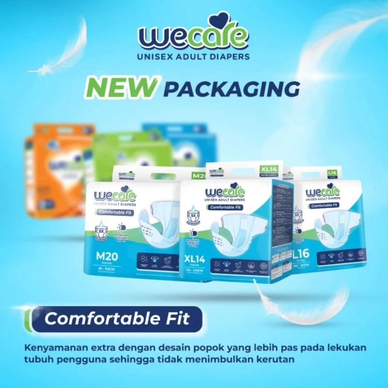 WECARE Adult Diapers L 16 - Popok Diaper Dewasa
