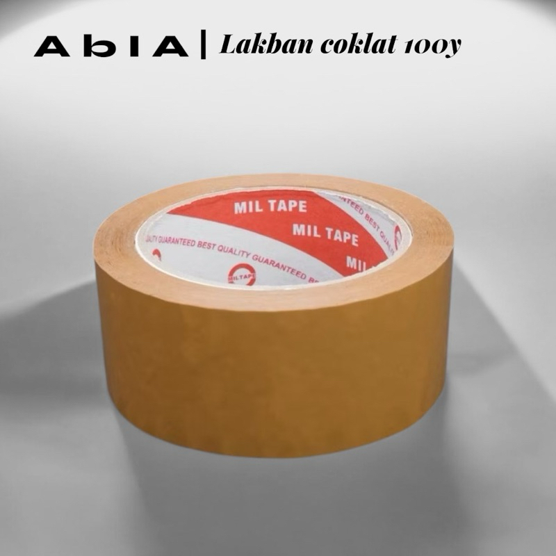 

Lakban Coklat Miltape 100 Yard - Lakban Miltape 100y 45mm - Lakban Packing