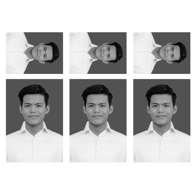 Cetak pas foto hitam putih