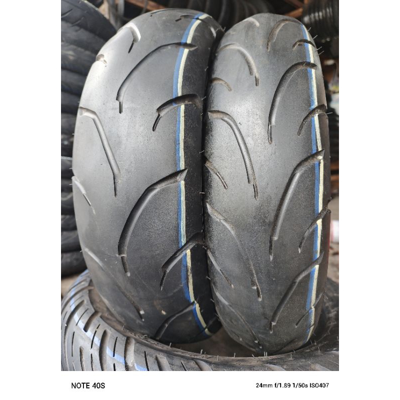 satu pasang ban n max depan belakang