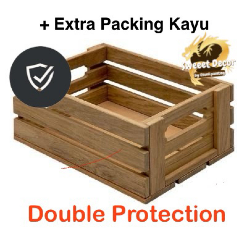 

SweetDecor Extra Packing Kayu dan Bubble Wrap