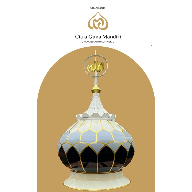 KUBAH MASJID STAINLESS STEEL DEKORATIF DM 100 CM