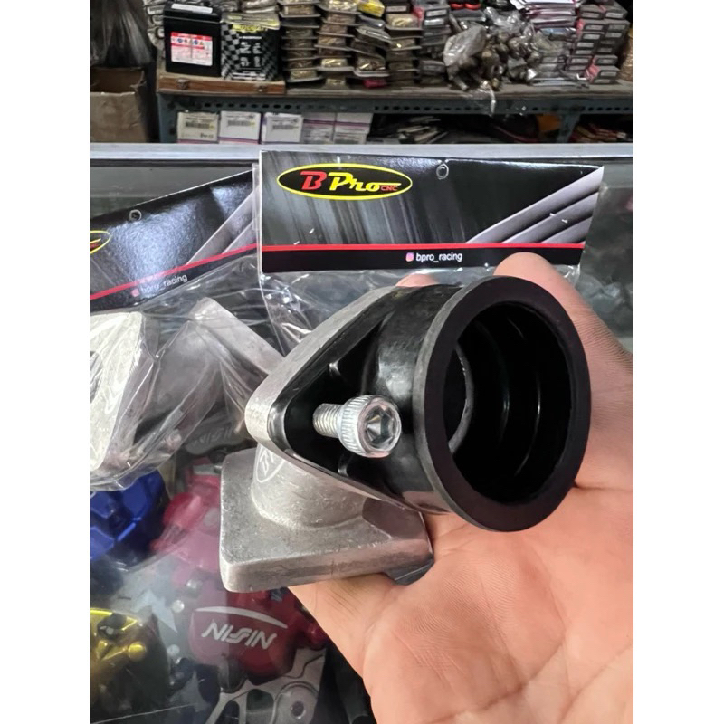 INTEK INTAKE MANIFOLD MANIPOL LEHER ANGSA B PRO BALAP KOTAK JUPITER-MIO-VEGA-SMASH 30-32-33-34-35 PE
