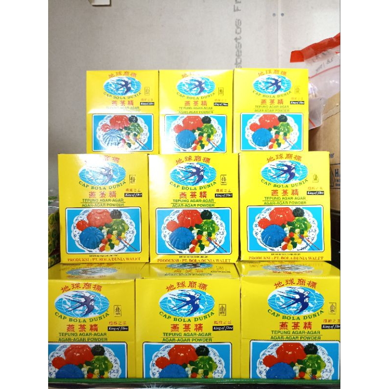 

Agar agar cap BOLA dunia 1 box @12pcs