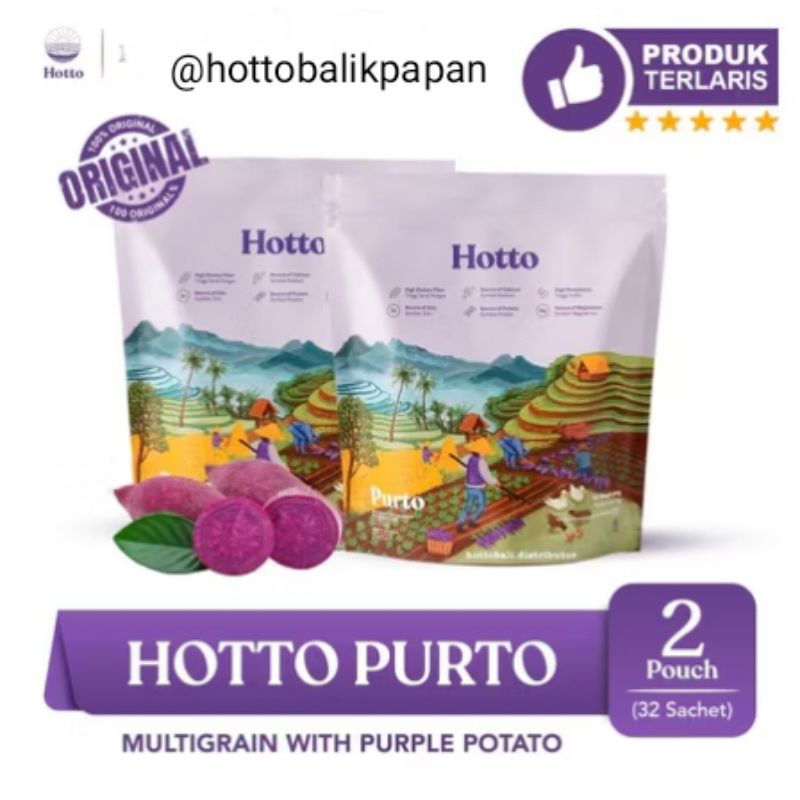 

Hotto Purto multigrain | 2 Pouch (isi 32 Sachet) - Hotto Balikpapan - asam lambung sembuh |Tinggi serat | perlancar Bab | Rekomendasi diet