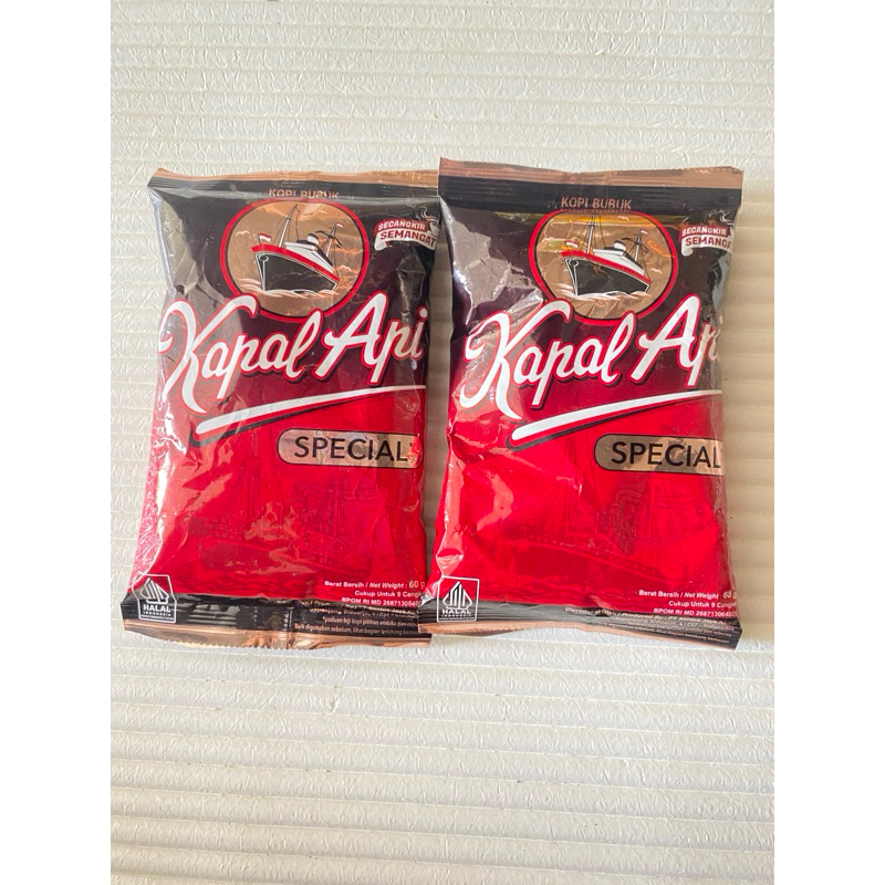 

2 pack kopi kapal api spesial 60 gram