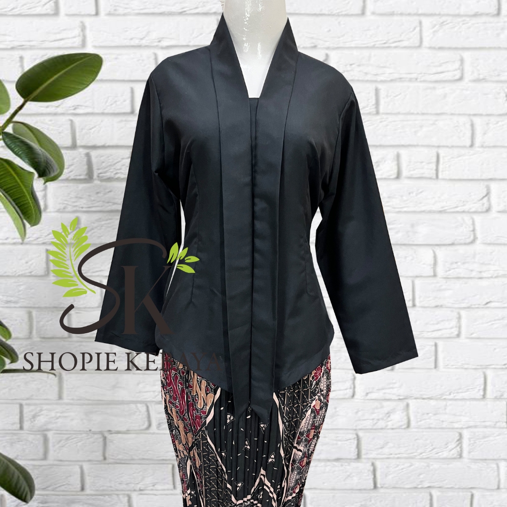 SHOPIE KEBAYA .ATASAN KEBAYA KARTINI POLOS MODERN