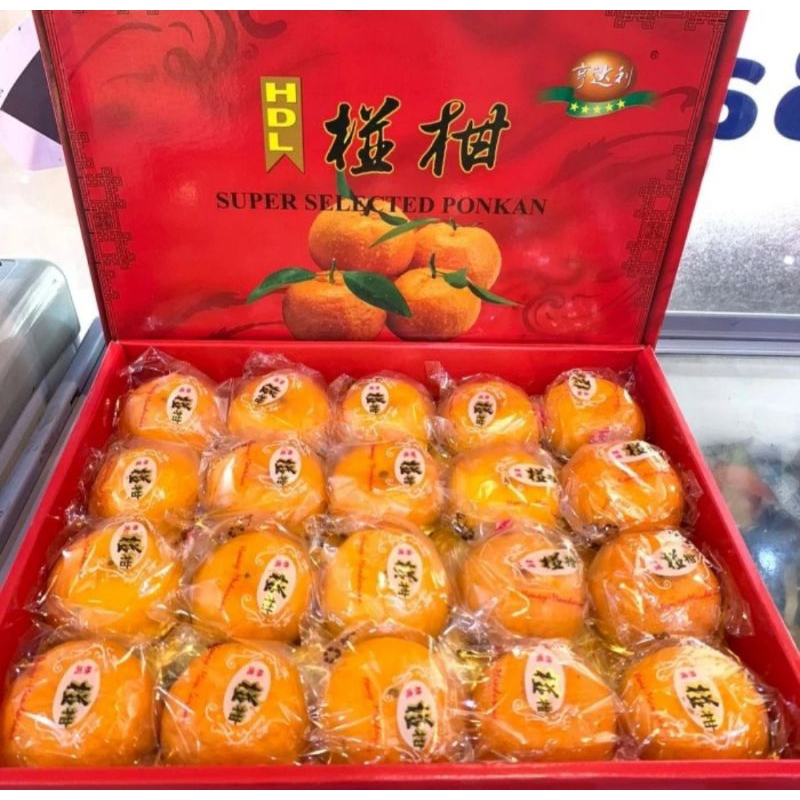 

Gift Box HDL Jeruk Ponkam Isi 20/ Hampers Imlek / Sincia / Parcel CNY
