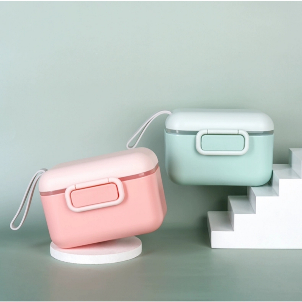 (Small)Kotak penyimpanan susu bubuk 200gram/Toples utk susu bubuk/Wadah penyimpanan makanan