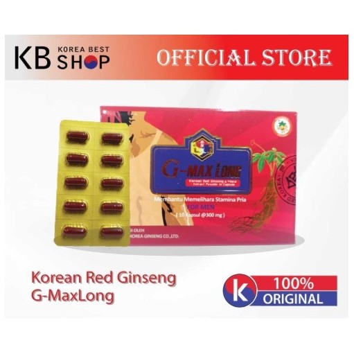Korean Red Ginseng (G-MAXLONG 10 Capsules)