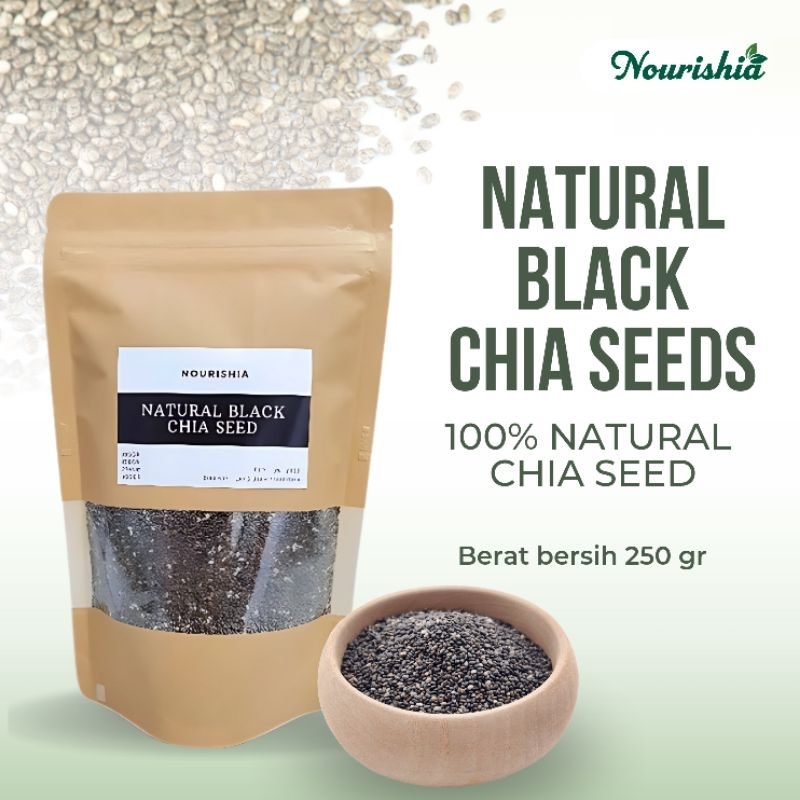 

Natural black chia seeds 250gr