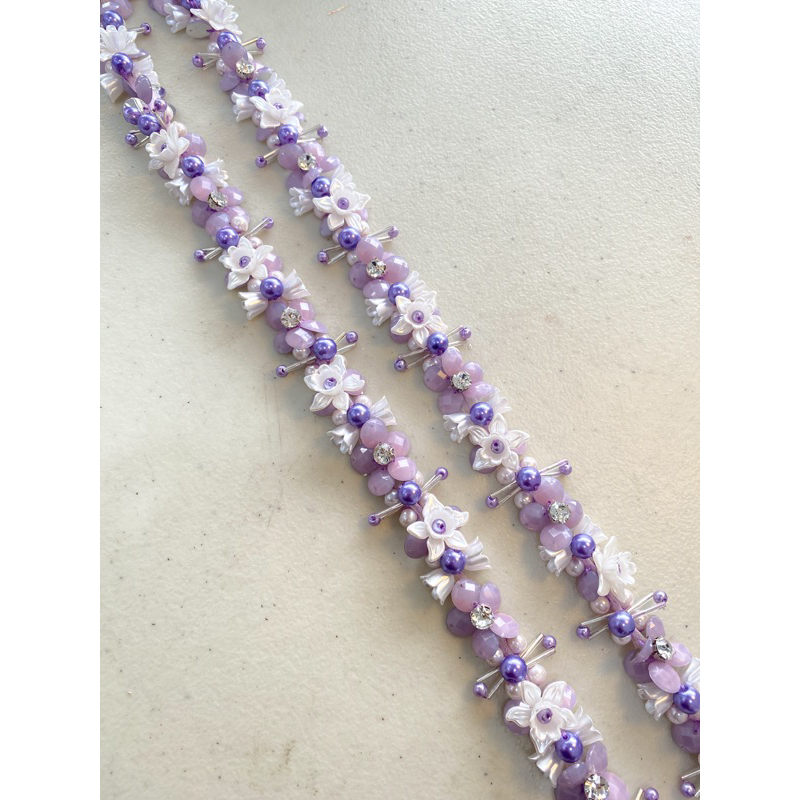 Renda Payet Instan Ungu / Dusty ungu / Lavender / Taro / Lilac