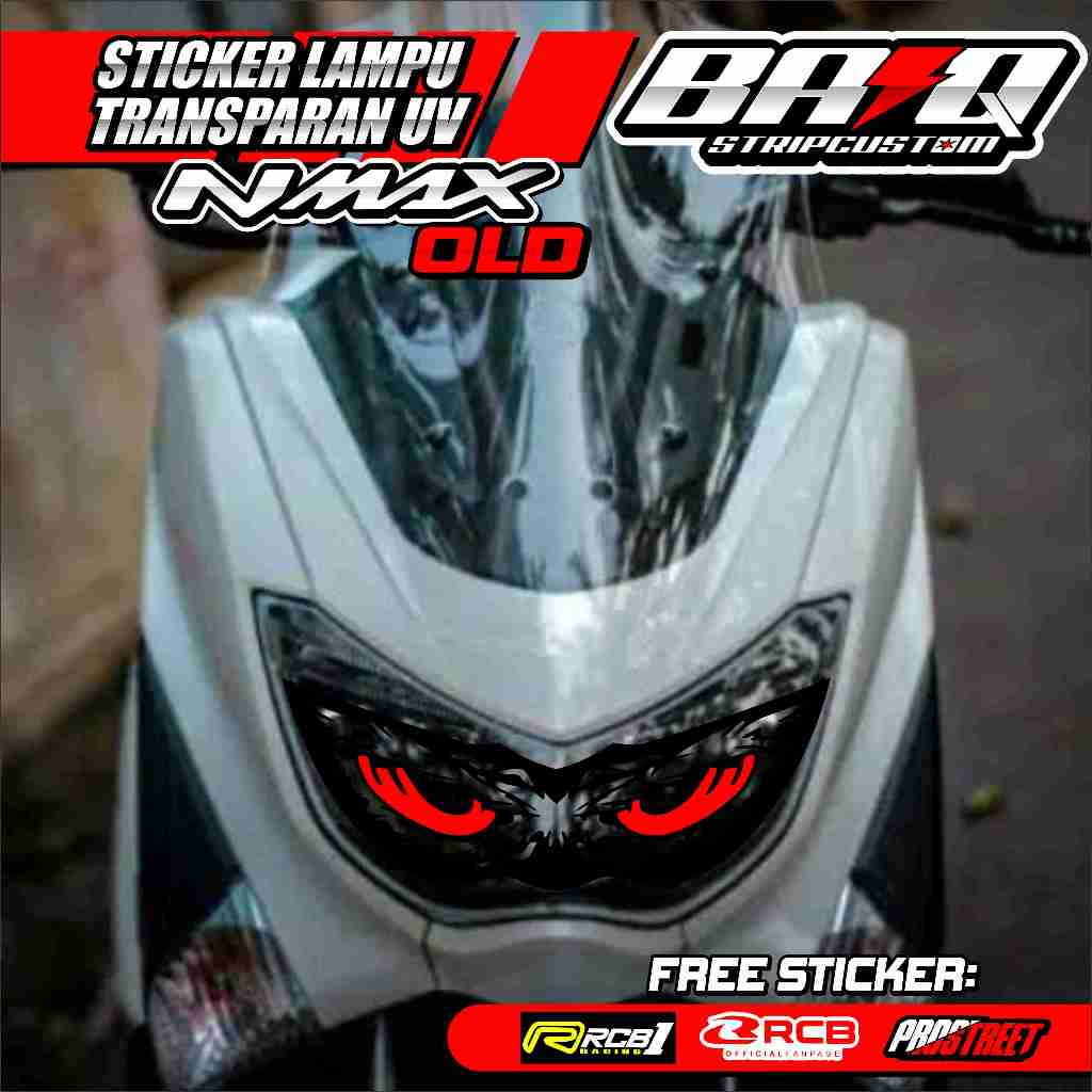 04 STICKER LAMPU ALIS DEPAN NMAX OLD - STICKER LAMPU ALIS DEPAN NMAX OLD MOTIF MATA ELANG
