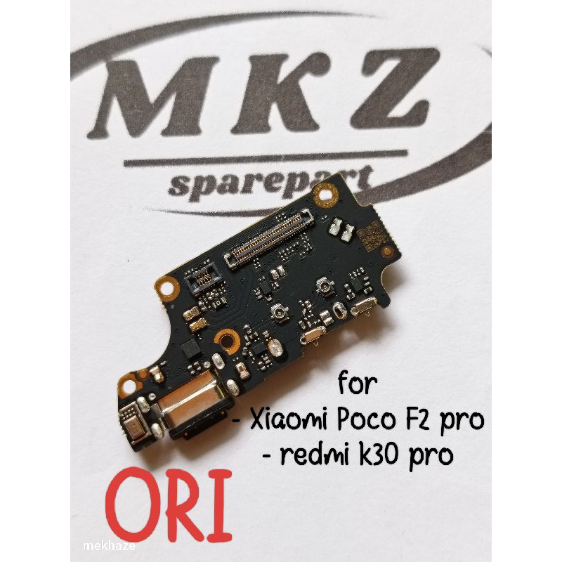 CONNECTOR CHARGER XIAOMI MI POCO F2 PRO REDMI K30 PRO ORI + MIC + CONNECTOR SIM PAPAN KONEKTOR CAS P