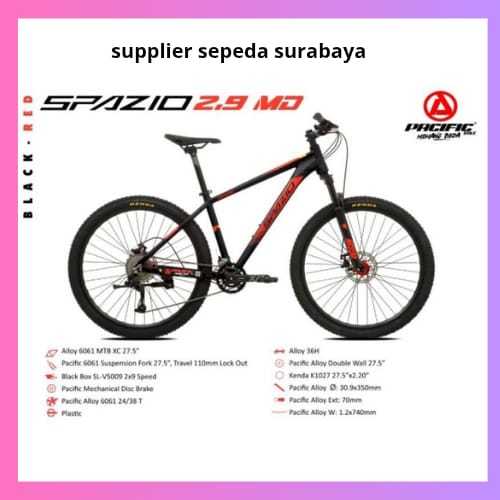 SEPEDA MTB 27,5 PACIFIC SPAZIO 2.9 MD ALLOY FORKLOCK SUSPENTION MURAH - SEPEDA READY SIAP KIRIM - NE