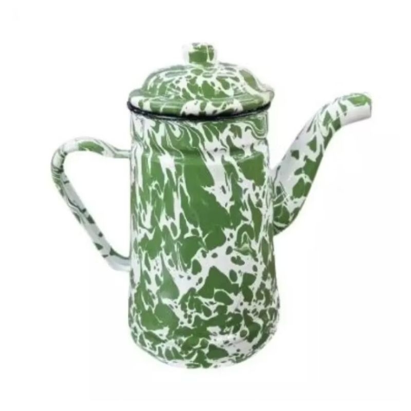 Teko Enamel Lurik Blirik Seng Jadul Vintage