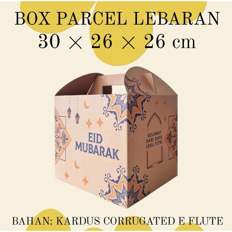 

(MIN ORDER 5 PCS) BOX HAMPERS PARCEL LEBARAN NATAL 30x26x26 / GABLE BOX / DUS SEMBAKO IDUL FITRI
