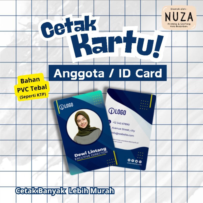 

CETAK KARTU BAHAN PVC TEBAL SEPERTI KTP