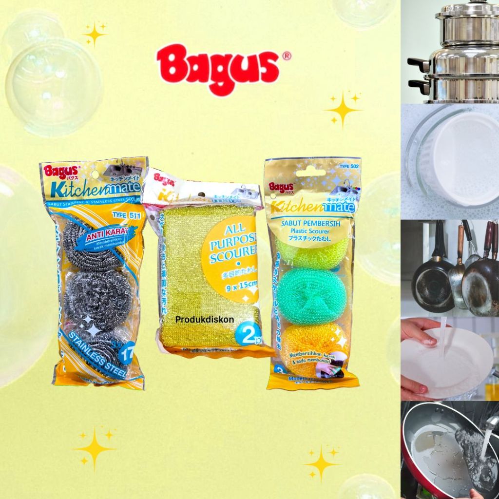 BAGUS Sabut Pembersih Kitchen Mate