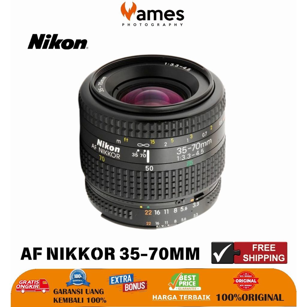 Lensa AF Nikkor 35-70mm NIKON AFD For Kamera Dslr