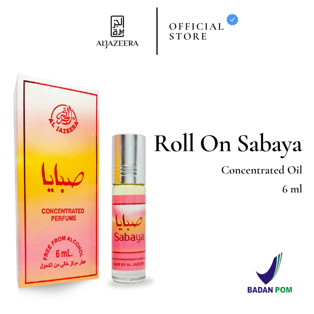Sabaya Parfum Roll On Arab 6 ml Non Alkohol | Minyak Wangi Concentrated Oil | Original Segel Pabrik 