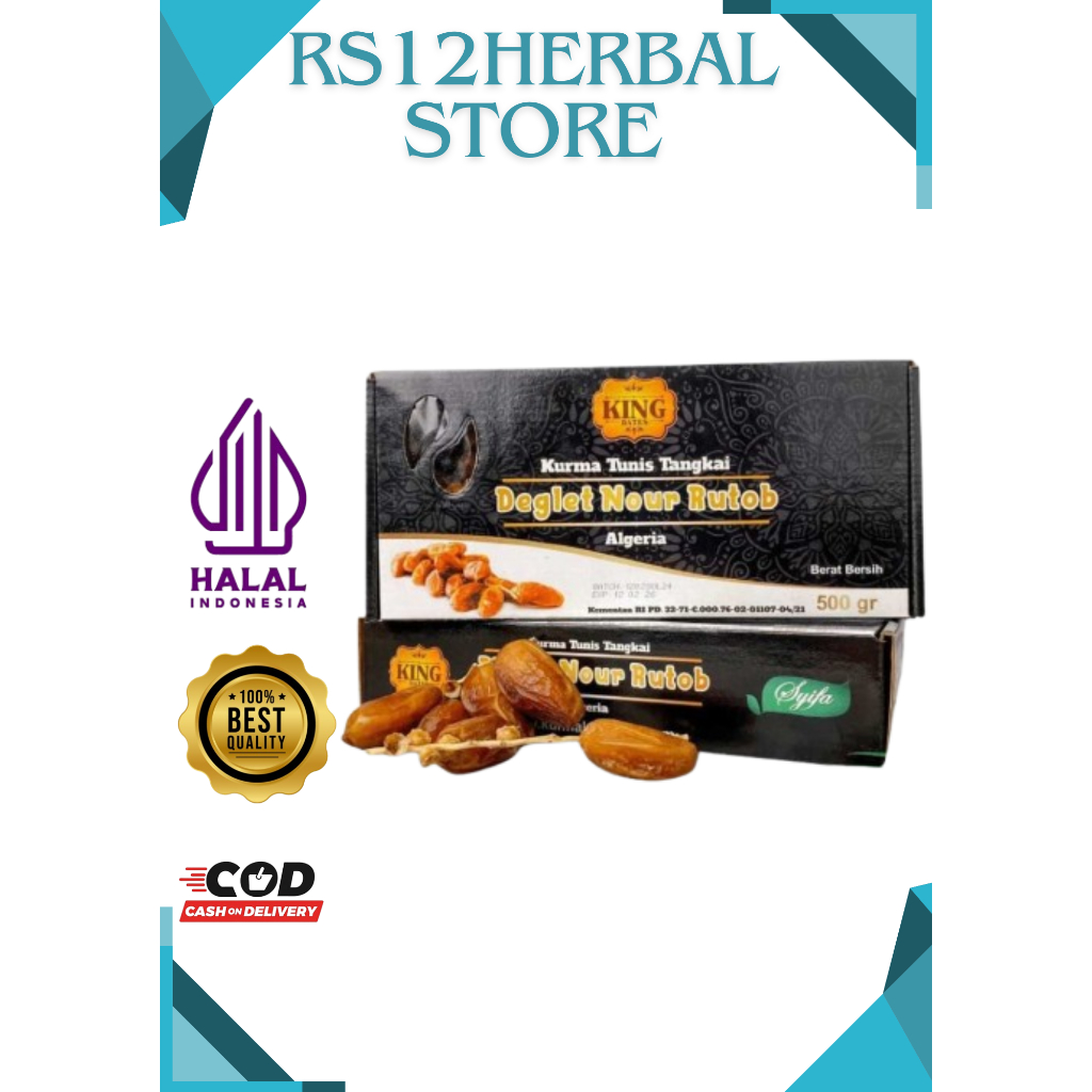 

KURMA TUNIS TANGKAI 400gr King Deglet Nour Rutob Algeria Kurma Tangkai Tunisia