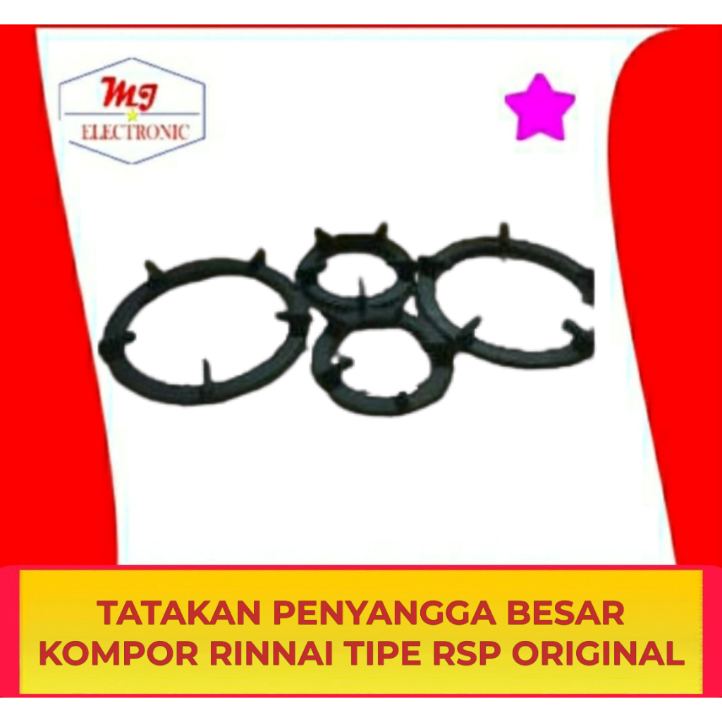 Tatakan Dudukan Tungku Penyangga 1 Set Kompor Portable Rinnai Tipe RI4RSP Original