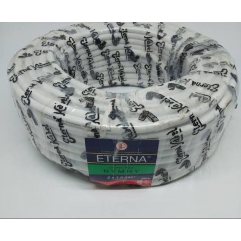 kabel eterna serabut 2x1,5 1 roll 50M