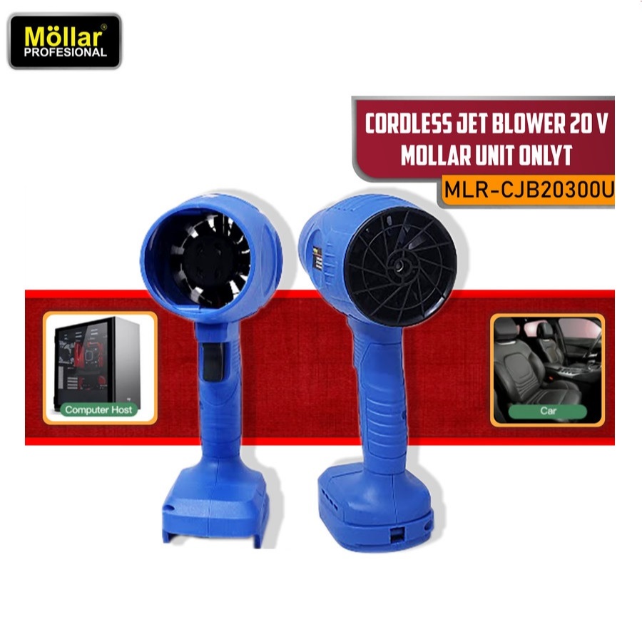 MOLLAR CJB20300-U (Unit) Turbo Jet Dry Blower Cordless Dryer Angin 20V - UNIT ONLY
