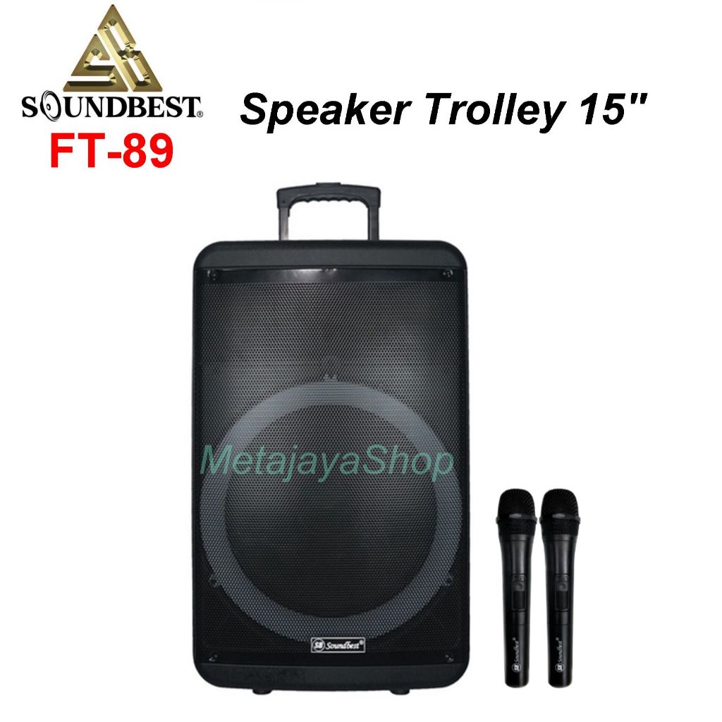 Speaker Portable Soundbest FT-89 – Professional Speaker Trolley 15 inch FT89