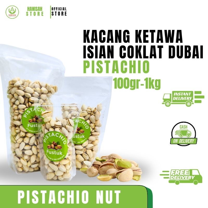 

Kacang Pistachio 100 gr, 250 gr, 500 gr