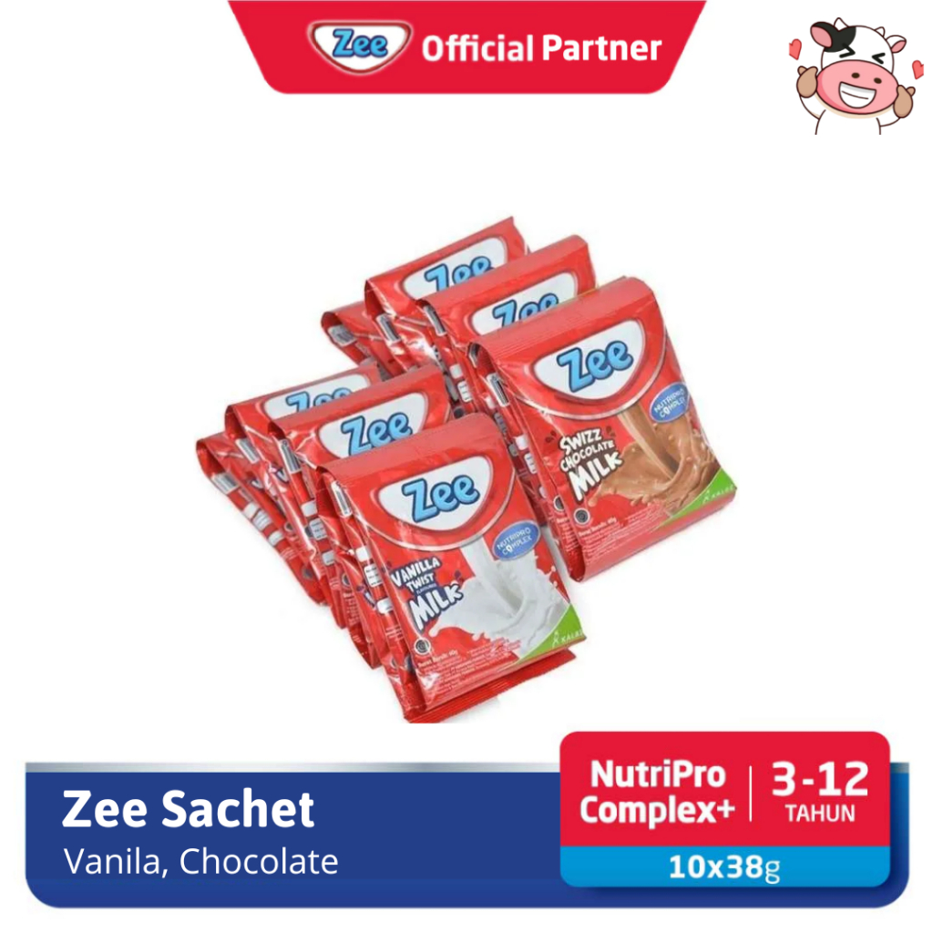 

Zee Sachet Renceng 10x38g Swizz Chocolate Milk Coklat Vanila 10 x 38gr