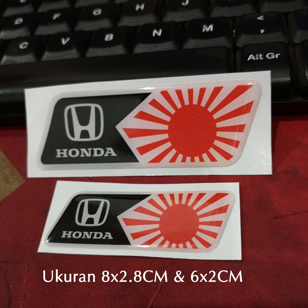 

Sticker Timbul Resin HONDA JDM JAPAN Stiker Logo Lycal 3D Kecil Satuan