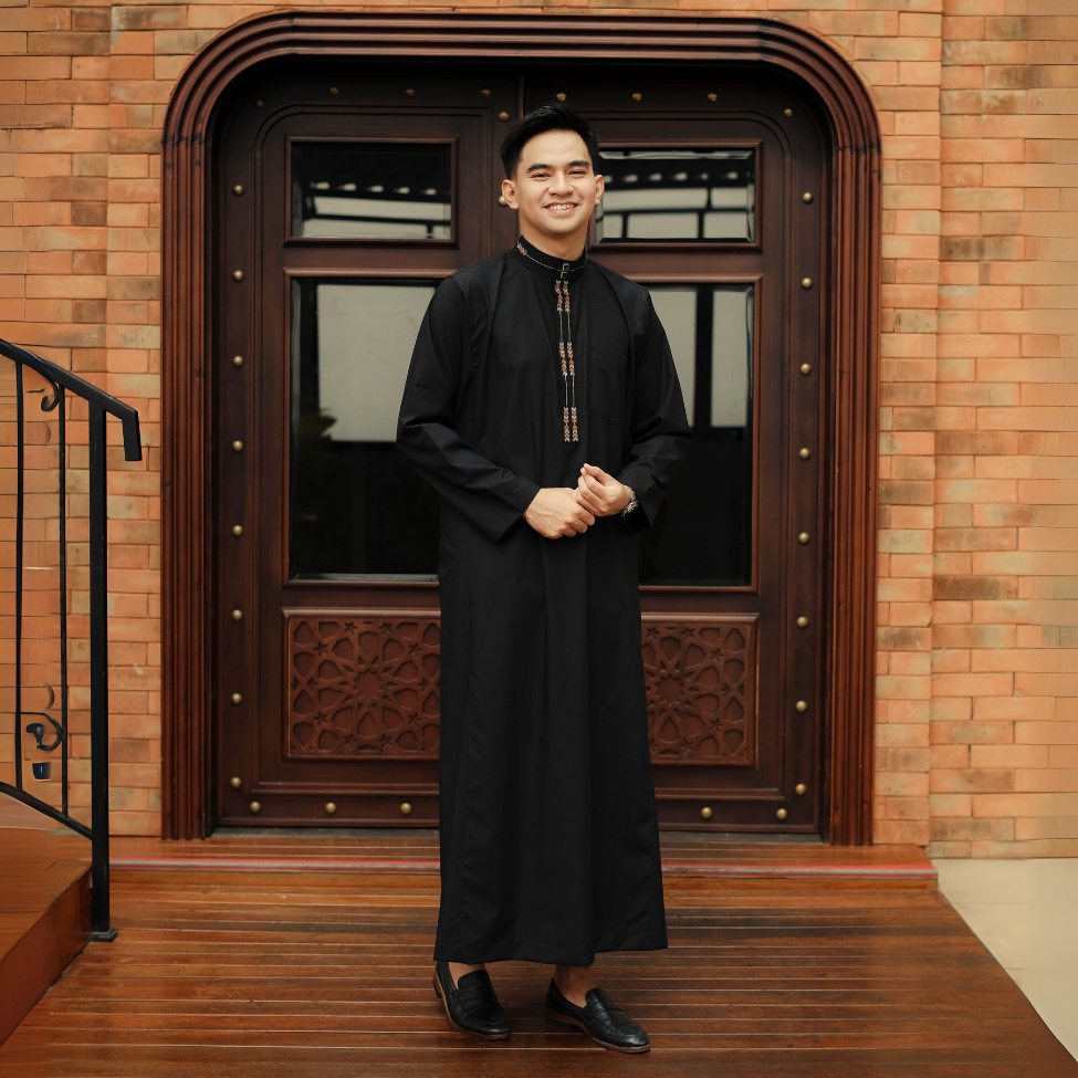 BASTOH Koko Jubah Bordir Pria Athariq Lengan Panjang_FREE EXCLUSIVE BOX