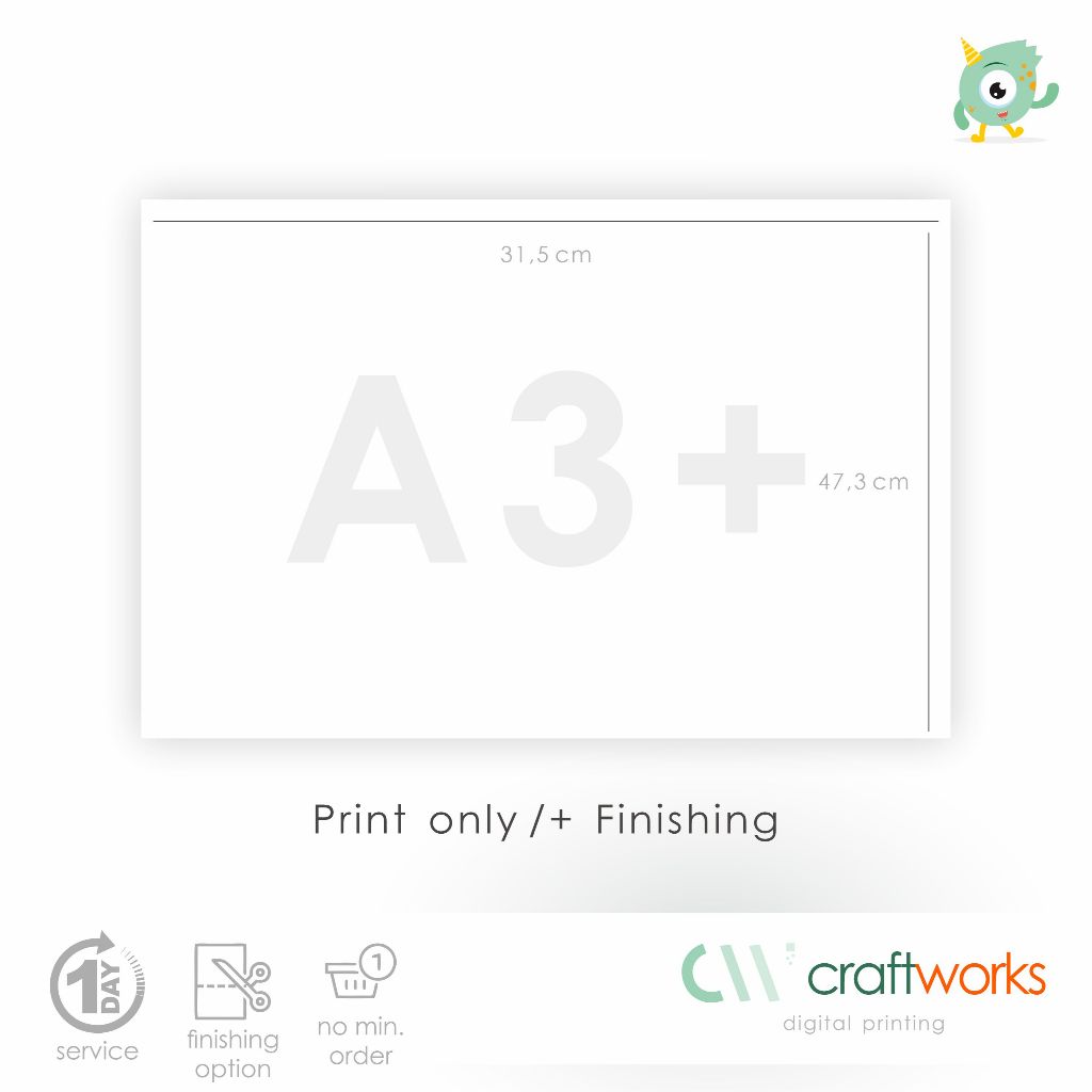 

Finishing Kiss Cut / Potong Tidak Putus A3+