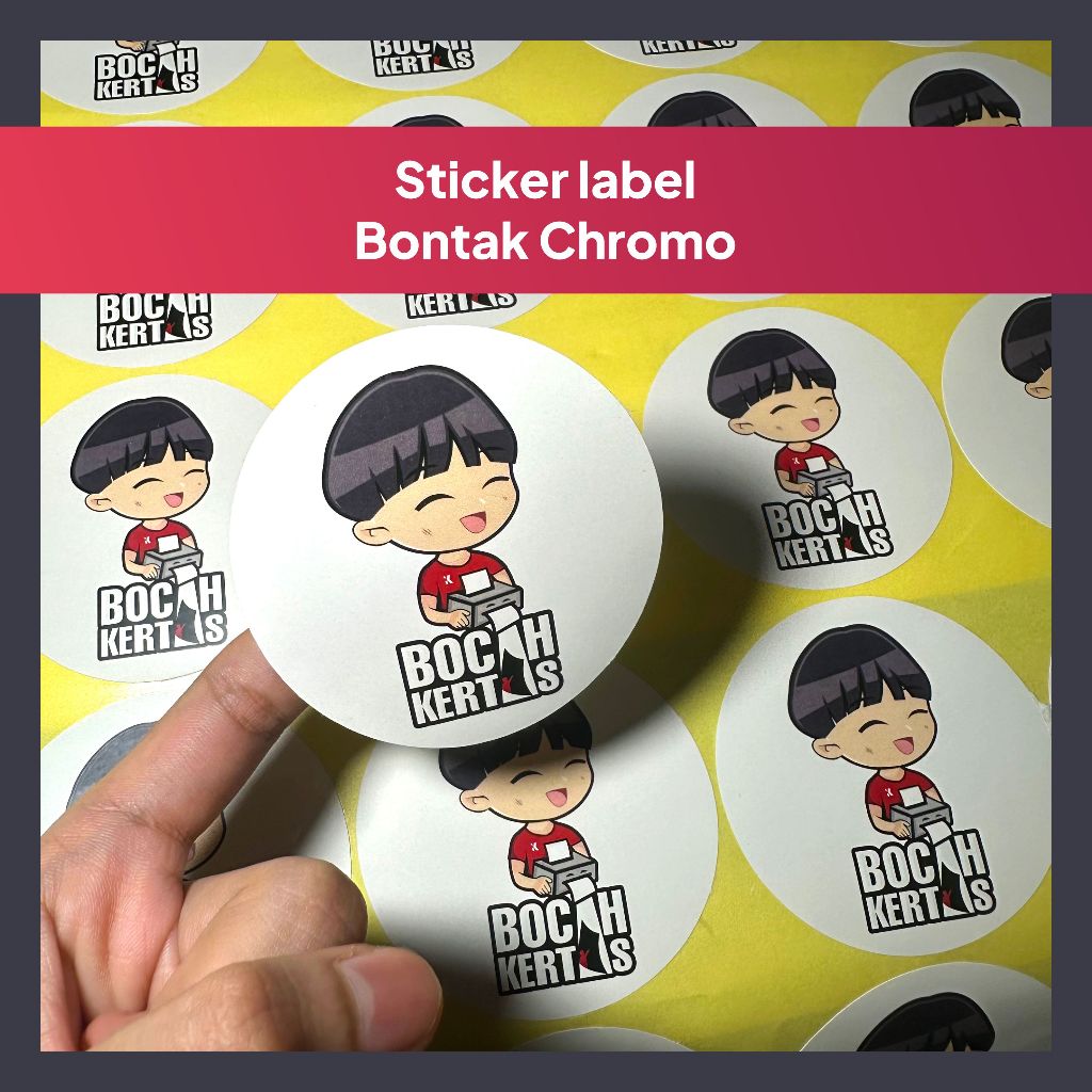 

Stiker label makanan minuman costum ukuran A3