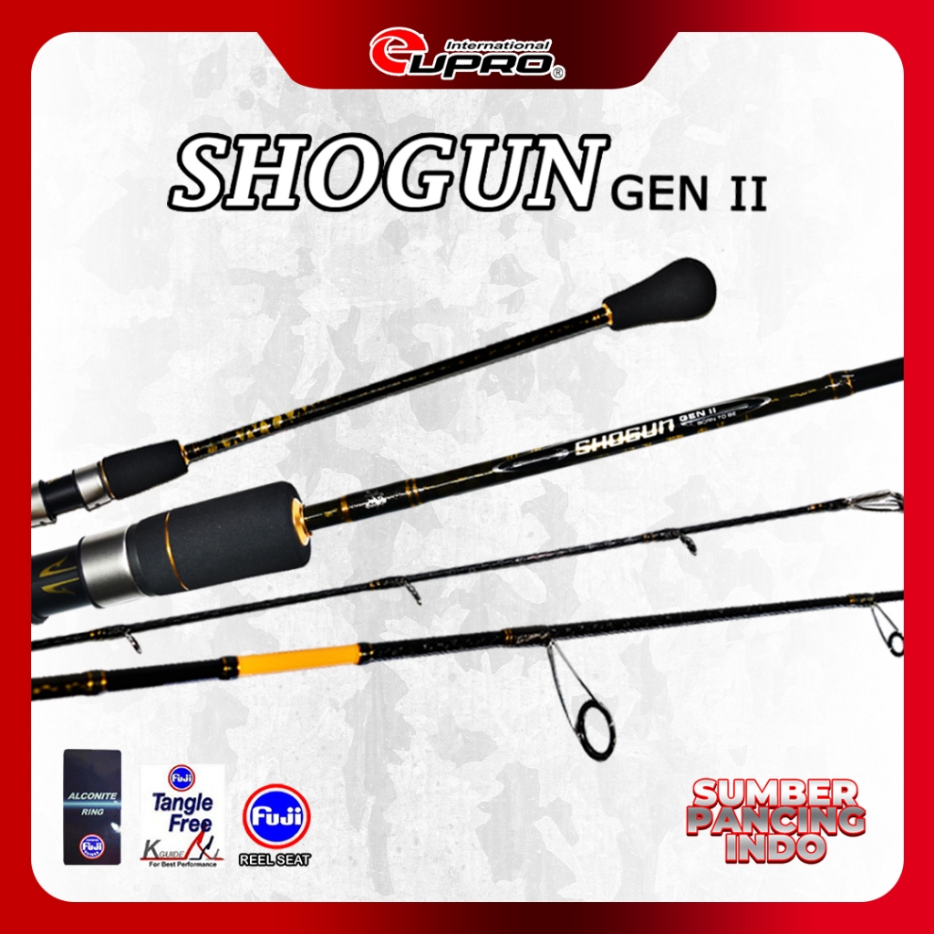 Joran Pancing Eupro Shogun Gen II Spinning & Overhead Carbon Hollow Helix Construction Full Fuji | J