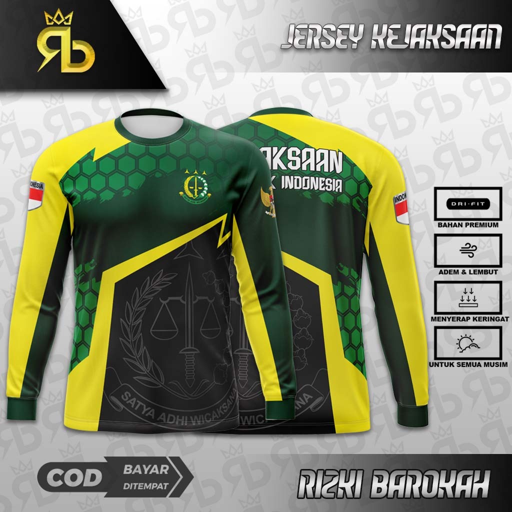 JERSEY OBLONG KEJAKSAAN / KEJAKSAAN LENGAN PANJANG / BAJU KEJAKSAAN / BAJU SANTAI