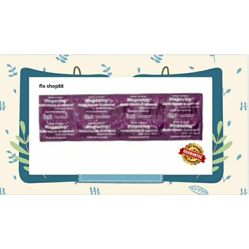 A - MEGAZING / MEGAZING MULTIVITAMIN DAN MINERAL / MEGAZING MULTIVITAMIN / MEGAZING STRIP / MEGAZING